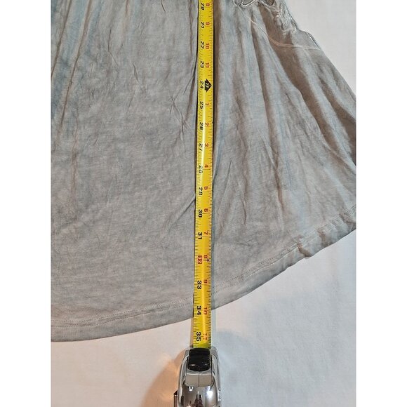 Pol Womens Gray mineral wash tunic sleeveless floral embroidery Size S - Picture 15 of 15